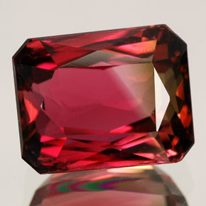5.07 ct Multicolor Tourmaline Gemstone, Tourmaline Gem in Octagon / Scissor Cut Shape for Sale.