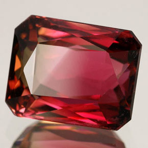5.07 ct Multicolor Tourmaline Stone, Natural Tourmaline in Octagon / Scissor Cut Shape for Sale