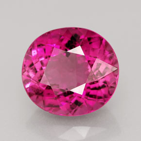 4.85 ct Violet Tourmaline Stone, Natural Tourmaline in Oval Facet Shape for Sale