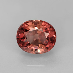 2.40 ct Pink Tourmaline Gemstone, Tourmaline Gem in Oval Facet Shape for Sale.