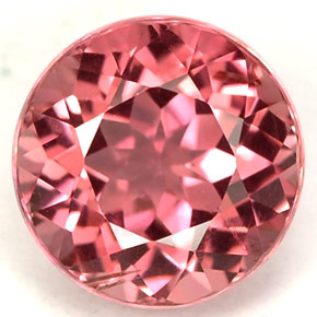 1.82 ct Pink Tourmaline Gemstone, Tourmaline Gem in Round Facet Shape for Sale.