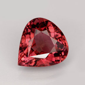 4.53 ct Pink Tourmaline Gemstone, Tourmaline Gem in Pear Facet Shape for Sale.