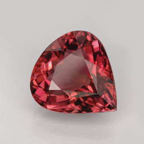 4.53 ct Pink Tourmaline Stone, Natural Tourmaline in Pear Facet Shape for Sale