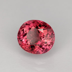 2.43 ct Pink Tourmaline Stone, Natural Tourmaline in Oval Facet Shape for Sale