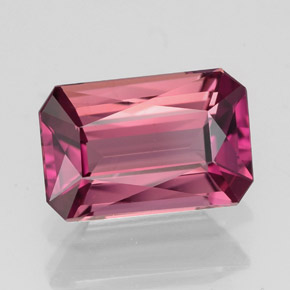 2.55 ct Pink Tourmaline Gemstone, Tourmaline Gem in Octagon / Scissor Cut Shape for Sale.