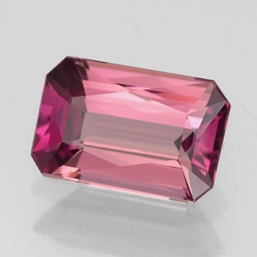 2.55 ct Pink Tourmaline Stone, Natural Tourmaline in Octagon / Scissor Cut Shape for Sale