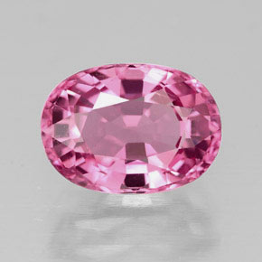 2.14 ct Pink Tourmaline Gemstone, Tourmaline Gem in Oval Facet Shape for Sale.