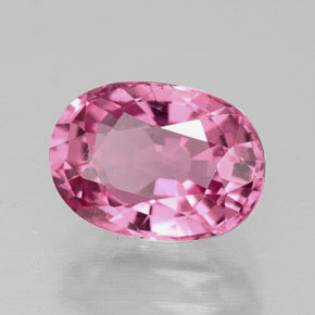 2.14 ct Pink Tourmaline Stone, Natural Tourmaline in Oval Facet Shape for Sale
