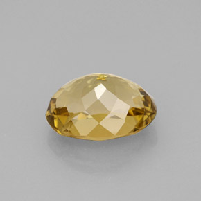 Tourmaline Gemstone in 10.1 x 7.5 mm Size for Sale, Tourmaline Stone in Brownish Golden Color