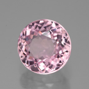 3.50 ct Pink Tourmaline Gemstone, Tourmaline Gem in Round Facet Shape for Sale.