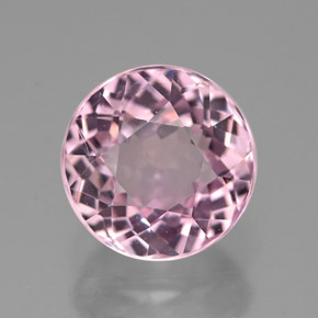3.50 ct Pink Tourmaline Stone, Natural Tourmaline in Round Facet Shape for Sale