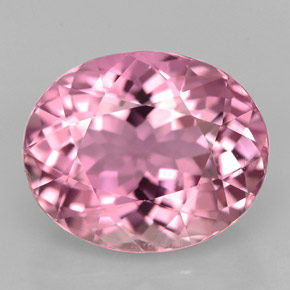5.10 ct Pink Tourmaline Gemstone, Tourmaline Gem in Oval Facet Shape for Sale.