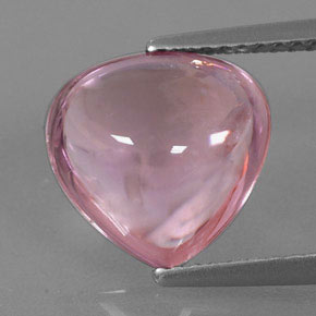 3.40 ct Pink Tourmaline Gemstone, Tourmaline Gem in Pear Cabochon Shape for Sale.
