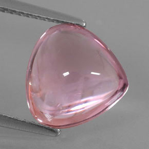 3.40 ct Pink Tourmaline Stone, Natural Tourmaline in Pear Cabochon Shape for Sale