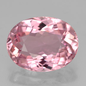 3.49 ct Pink Tourmaline Gemstone, Tourmaline Gem in Oval Facet Shape for Sale.