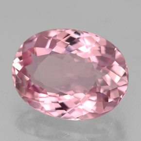 3.49 ct Pink Tourmaline Stone, Natural Tourmaline in Oval Facet Shape for Sale