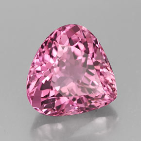 4.47 ct Pink Tourmaline Stone, Natural Tourmaline in Pear Facet Shape for Sale