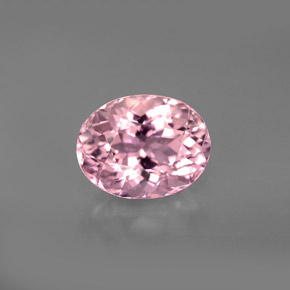 3.09 ct Pink Tourmaline Gemstone, Tourmaline Gem in Oval Facet Shape for Sale.