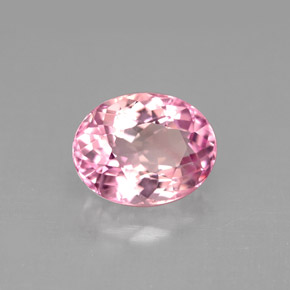 2.65 ct Pink Tourmaline Stone, Natural Tourmaline in Oval Facet Shape for Sale