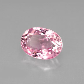 2.73 ct Pink Tourmaline Stone, Natural Tourmaline in Oval Facet Shape for Sale