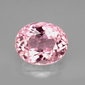 4.43 ct Pink Tourmaline Gemstone, Tourmaline Gem in Oval Facet Shape for Sale.