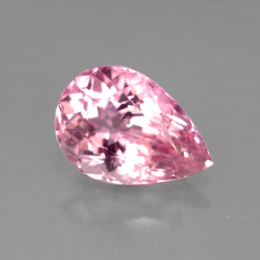 2.90 ct Pink Tourmaline Gemstone, Tourmaline Gem in Pear Facet Shape for Sale.