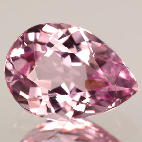 1.85 ct Pink Tourmaline Gemstone, Tourmaline Gem in Pear Facet Shape for Sale.
