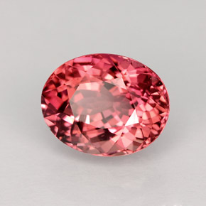 3.09 ct Pink Tourmaline Stone, Natural Tourmaline in Oval Facet Shape for Sale