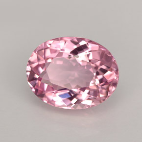 3.01 ct Pink Tourmaline Stone, Natural Tourmaline in Oval Facet Shape for Sale