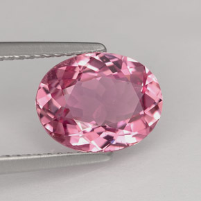 2.40 ct Pink Tourmaline Stone, Natural Tourmaline in Oval Facet Shape for Sale