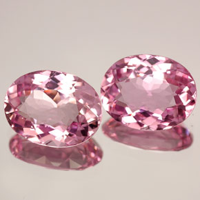 4.09 ct Pink Tourmaline Stone, Natural Tourmaline in Oval Facet Shape for Sale