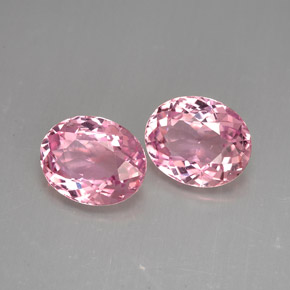 3.94 ct Pink Tourmaline Stone, Natural Tourmaline in Oval Facet Shape for Sale