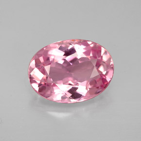 2.60 ct Pink Tourmaline Gemstone, Tourmaline Gem in Oval Facet Shape for Sale.