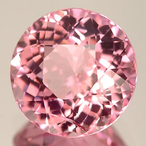 2.02 ct Pink Tourmaline Stone, Natural Tourmaline in Round Facet Shape for Sale