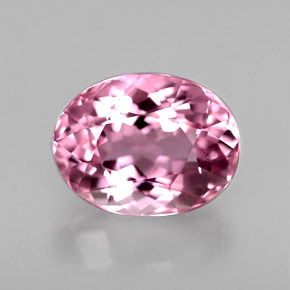 1.69 ct Pink Tourmaline Gemstone, Tourmaline Gem in Oval Facet Shape for Sale.