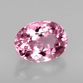 1.69 ct Pink Tourmaline Stone, Natural Tourmaline in Oval Facet Shape for Sale