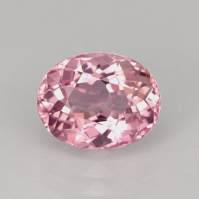 2.63 ct Pink Tourmaline Gemstone, Tourmaline Gem in Oval Facet Shape for Sale.