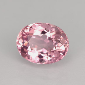 2.63 ct Pink Tourmaline Stone, Natural Tourmaline in Oval Facet Shape for Sale