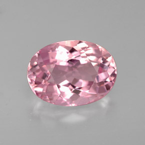 2.19 ct Pink Tourmaline Gemstone, Tourmaline Gem in Oval Facet Shape for Sale.