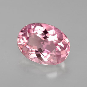 2.19 ct Pink Tourmaline Stone, Natural Tourmaline in Oval Facet Shape for Sale