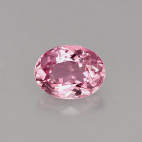 1.42 ct Pink Tourmaline Gemstone, Tourmaline Gem in Oval Facet Shape for Sale.