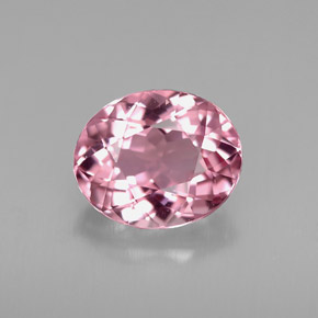 1.69 ct Pink Tourmaline Gemstone, Tourmaline Gem in Oval Facet Shape for Sale.