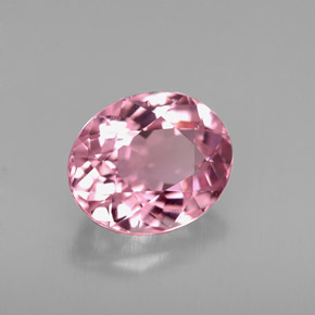 1.69 ct Pink Tourmaline Stone, Natural Tourmaline in Oval Facet Shape for Sale