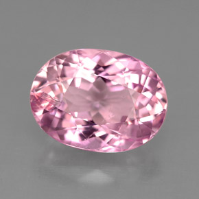 3.95 ct Pink Tourmaline Gemstone, Tourmaline Gem in Oval Facet Shape for Sale.