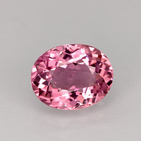 2.24 ct Pink Tourmaline Gemstone, Tourmaline Gem in Oval Facet Shape for Sale.