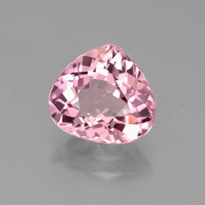 1.82 ct Pink Tourmaline Stone, Natural Tourmaline in Pear Facet Shape for Sale