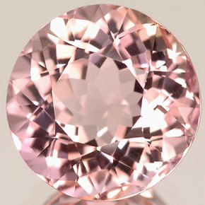 3.35 ct Pink Tourmaline Gemstone, Tourmaline Gem in Round Facet Shape for Sale.