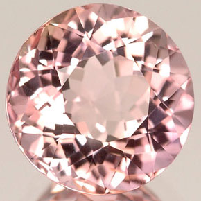 3.35 ct Pink Tourmaline Stone, Natural Tourmaline in Round Facet Shape for Sale