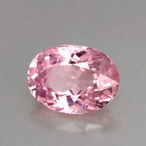 2.79 ct Pink Tourmaline Stone, Natural Tourmaline in Oval Facet Shape for Sale
