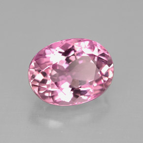 3.61 ct Pink Tourmaline Stone, Natural Tourmaline in Oval Facet Shape for Sale